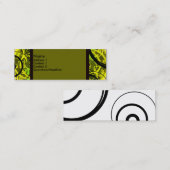 緑の渦巻き スキニー名刺 (正面/裏面)