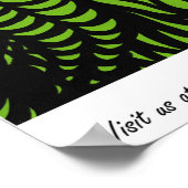 緑の渦巻き ポスター (角)