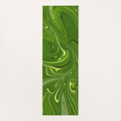 緑の渦巻き ヨガマット (裏面)