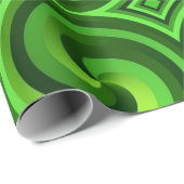 緑の渦巻き ラッピングペーパー (ロールコーナー)