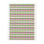 緑の渦巻形のハート ラップアラウンド宛名ラベル (シート)