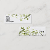 緑の渦巻 スキニー名刺 (正面/裏面)