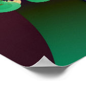 緑の渦 ポスター (角)