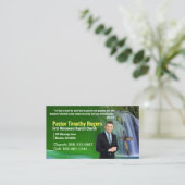 緑の滝の牧師またはDeacon写真教会 名刺 (スタンド正面)