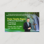 緑の滝の牧師またはDeacon写真教会 名刺 (正面)