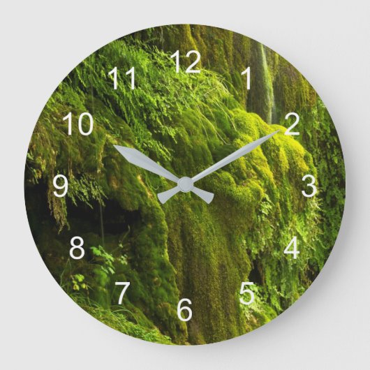 緑の滝 ラージ壁時計 (正面)