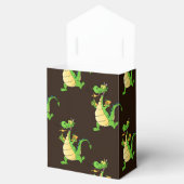 緑の漫画のドラゴンパターン フェイバーボックス (オープン)