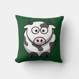 緑の漫画の牛 クッション