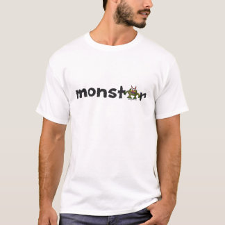 緑の漫画モンスターNo.6 Tシャツ