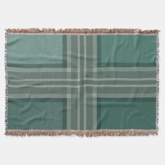 緑の濃淡 スローブランケット (正面)