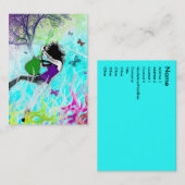 "緑の火"のぽっちゃりしたカード 名刺 (正面/裏面)