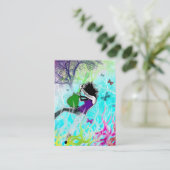 "緑の火"のぽっちゃりしたカード 名刺 (スタンド正面)