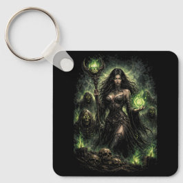 緑の炎の女王 キーホルダー