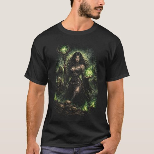 緑の炎の女王 Tシャツ (正面)