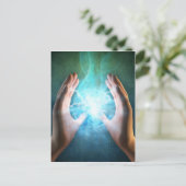 緑の炎の強力な癒しの手 ポストカード (スタンド正面)