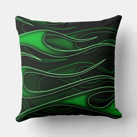 緑の炎 クッション (裏面)