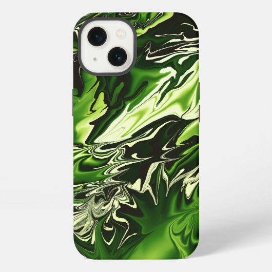 緑の炎 iPhoneケース (裏面)