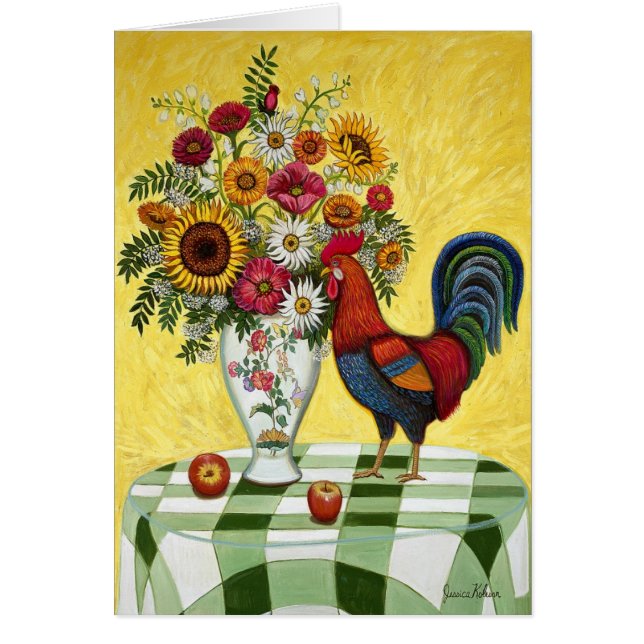 緑の点検のオンドリカード (正面)