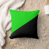 緑の無政府主義の国旗 クッション (ブランケット)