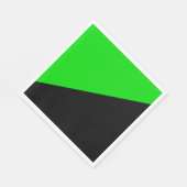 緑の無政府主義の国旗 スタンダードランチョンナプキン (角)