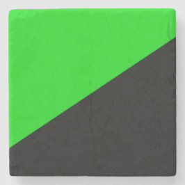 緑の無政府主義の国旗 ストーンコースター