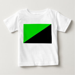緑の無政府主義の国旗 ベビーTシャツ