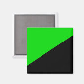 緑の無政府主義の国旗 マグネット (正面/裏面)