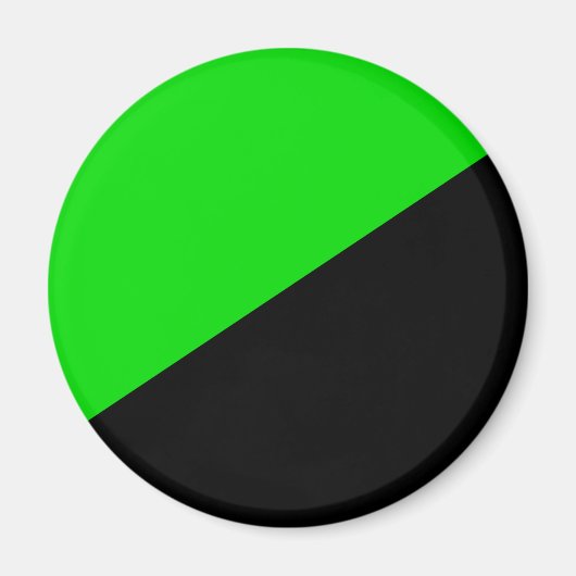 緑の無政府主義の国旗 マグネット (正面)