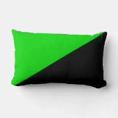 緑の無政府主義の国旗 ランバークッション (裏面)