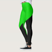 緑の無政府主義の国旗 レギンス (左)