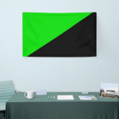 緑の無政府主義の国旗 横断幕 (トレードショー)