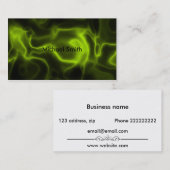緑の煙の効果 名刺 (正面/裏面)