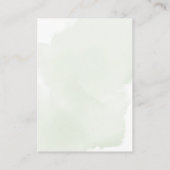 緑の熊のフローラ男女兼用おむつラッフル エンクロージャーカード (裏面)