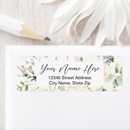 緑の熊のフローラ男女兼用の赤ちゃんシャワー ラベル (インサイチュ)