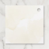 緑の熊の黄色男女兼用い赤ちゃんシャワー フェイバータグ (裏面)