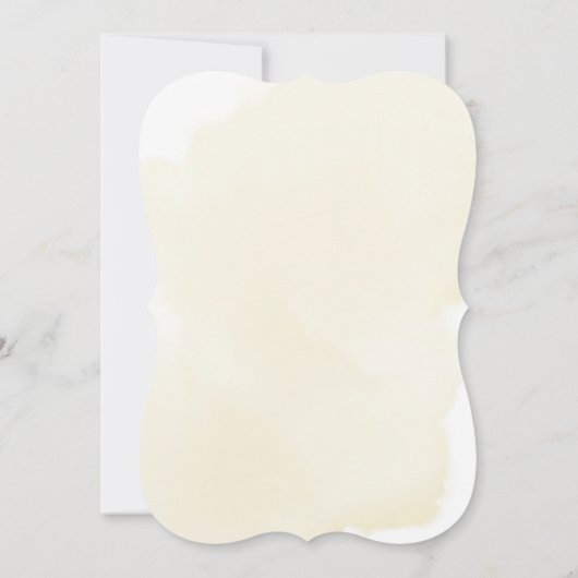 緑の熊の黄色男女兼用い赤ちゃんシャワー 招待状 (裏面)