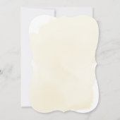 緑の熊男女兼用黄色の赤ちゃんシャワーI 招待状 (裏面)