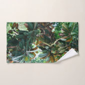 緑の熱帯ジャングル バスタオルセット (ハンドタオル)