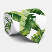 緑の熱帯性パームラウシュ植物性ネックタイ ネクタイ (ロール)