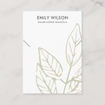 緑の熱帯植物相ネックレスバンドディスプレイB