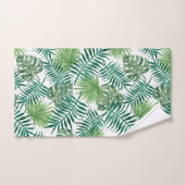 緑の熱帯葉の浴室タオルセット バスタオルセット (ハンドタオル)