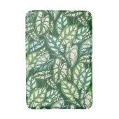 緑の熱帯葉産型 バスマット (正面縦)