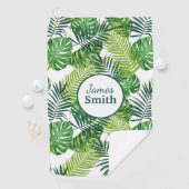 緑の熱帯葉産物名 ゴルフタオル (インサイチュ)