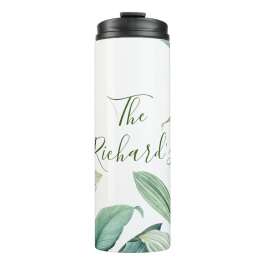 緑の熱帯葉産物名 タンブラー (正面)