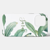 緑の熱帯葉産物名 Case-Mate iPhoneケース (裏面 (横))