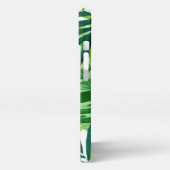 緑の熱帯葉産物名 iPhoneケース (左側面)