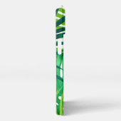 緑の熱帯葉産物名 iPhoneケース (右側面)