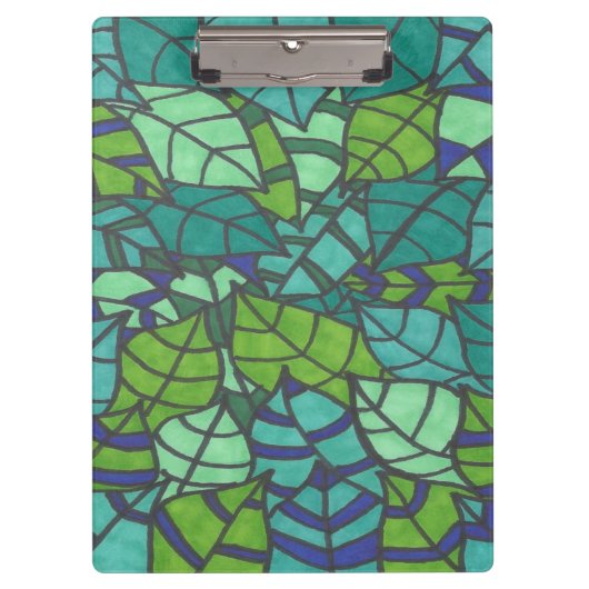 緑の熱帯葉 クリップボード (正面)