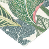 緑の熱帯葉 ショートテーブルランナー (コーナー)