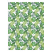 緑の熱帯葉 テーブルクロス (正面)